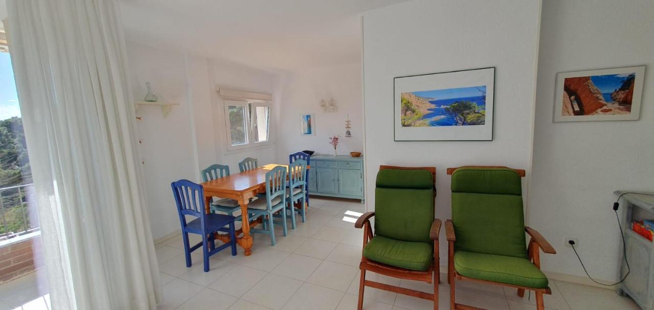 Precioso apartamento con piscina en Tamariu Bagian luar foto